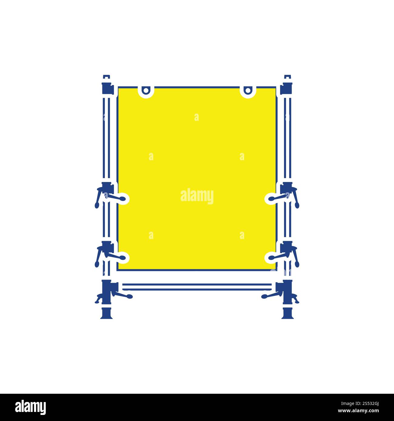 Symbol der Tabelle für Objekt Fotografie. Thin Line Design. Vector Illustration. Stockfoto