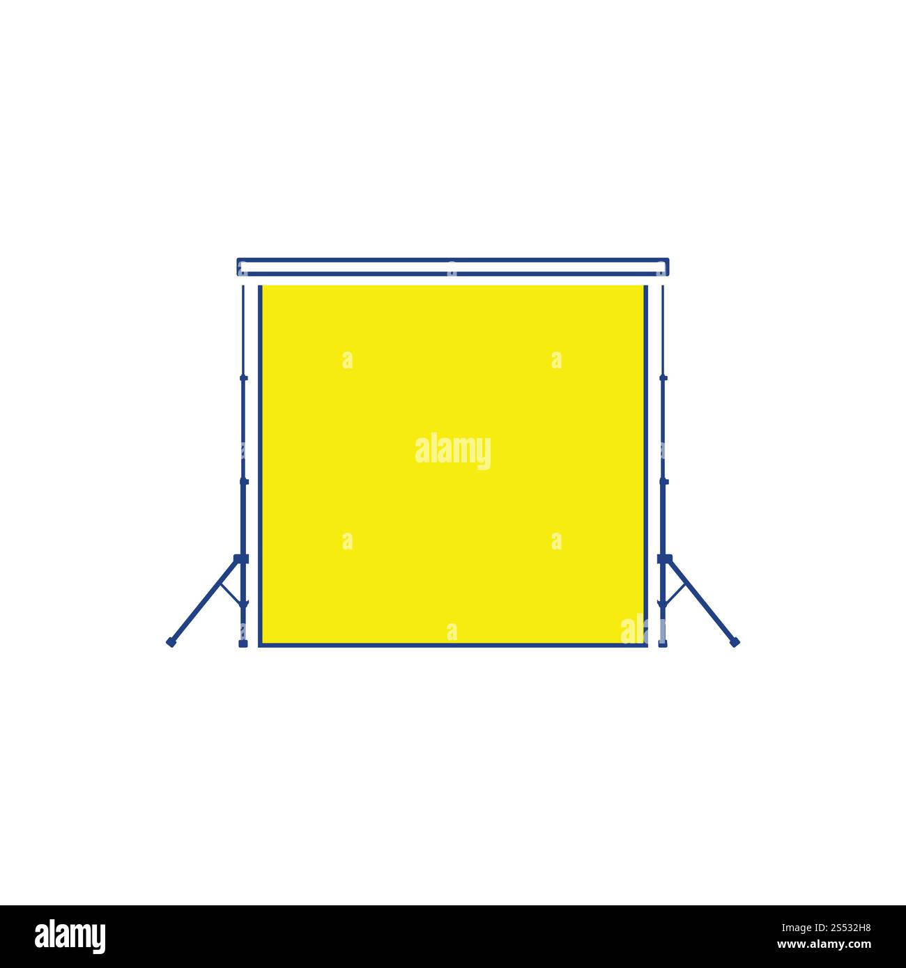 Symbol der Studio foto Hintergrund. Thin Line Design. Vector Illustration. Stockfoto