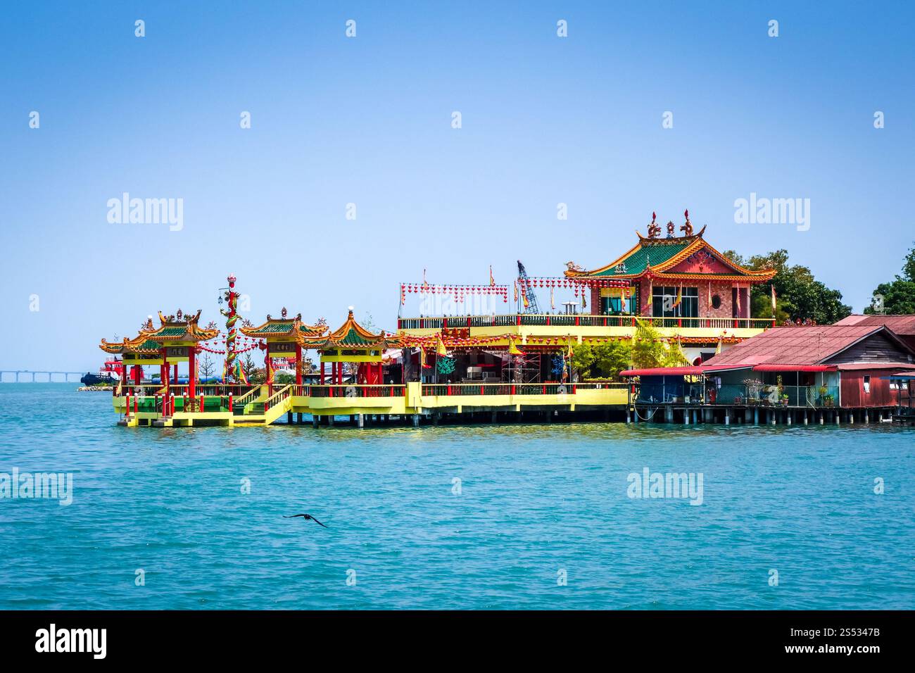 Chinesischer Tempel in George Town Chew Steg, Penang, Malaysia. Tempel in George Town Chew Steg, Penang, Malaysia Stockfoto