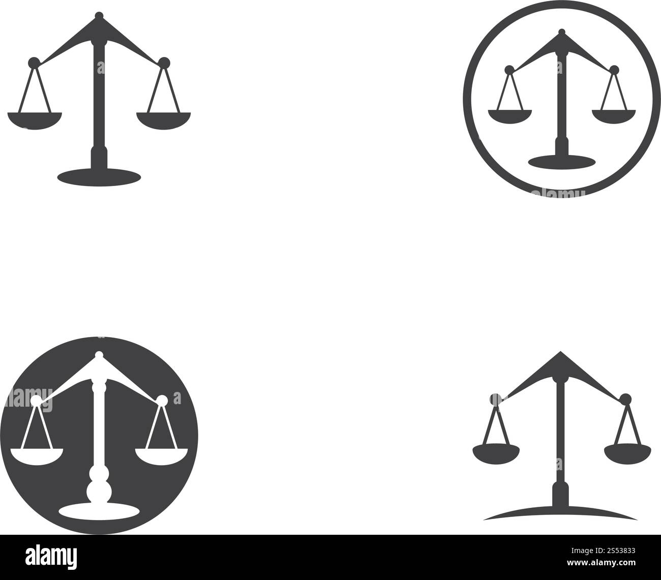 Gesetz logo vector Template Stock Vektor