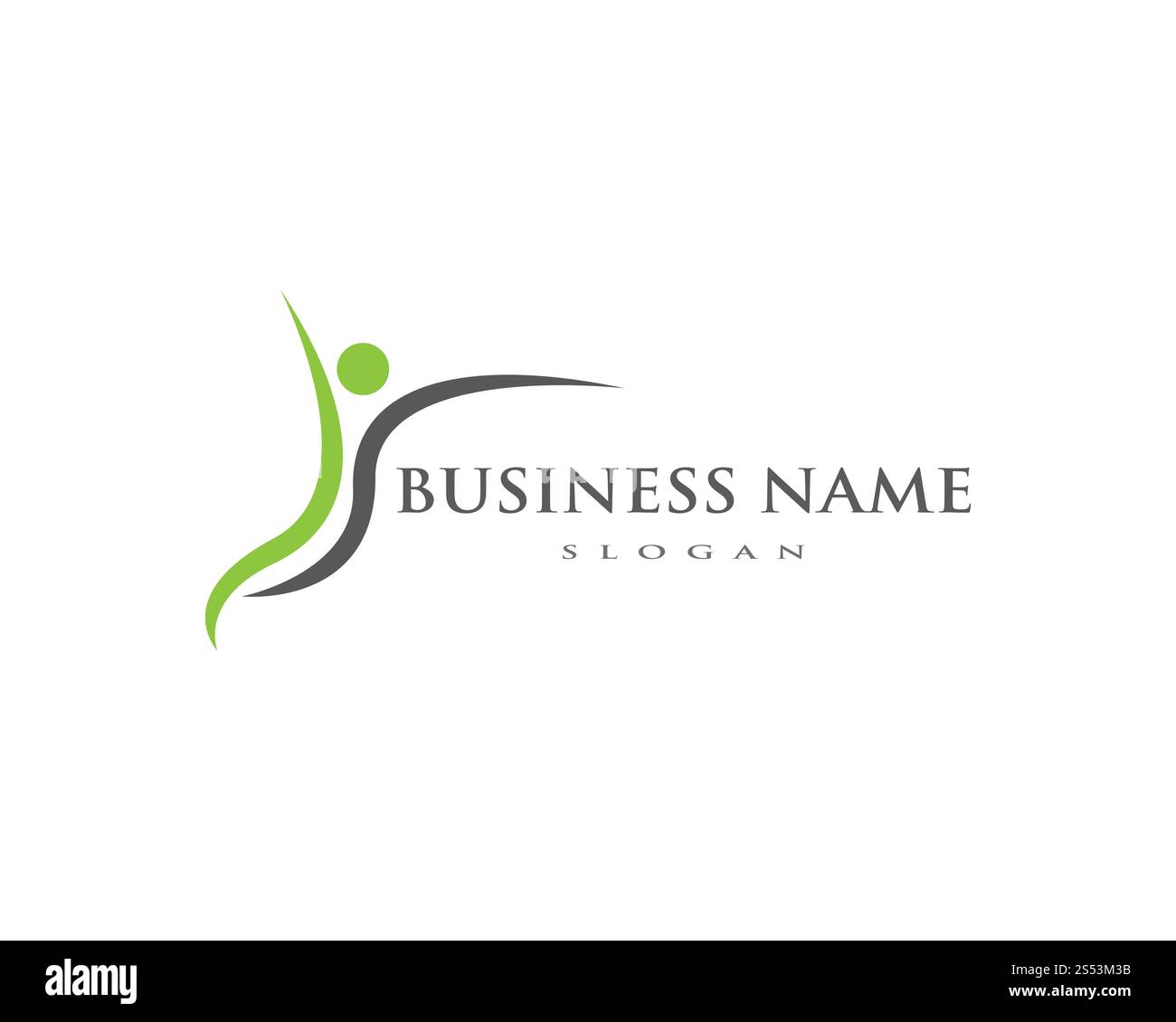 Menschlichen Charakter logo Zeichen Health Care logo Zeichen Stockfoto