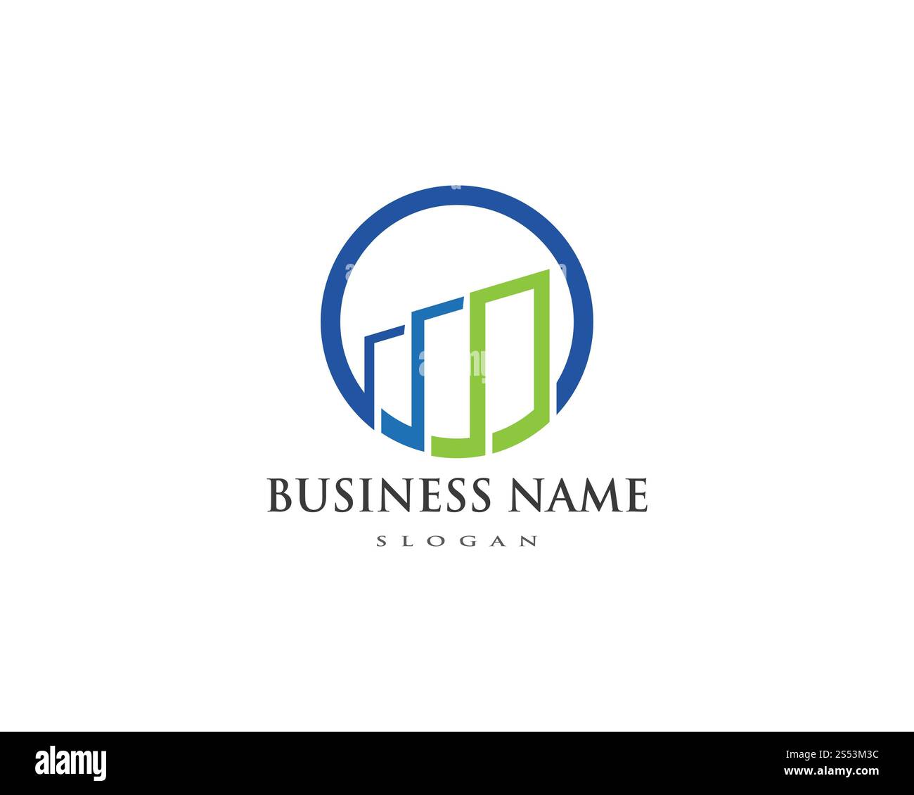 Business Finance professionelles Logo Vorlage Vektor icon Stockfoto