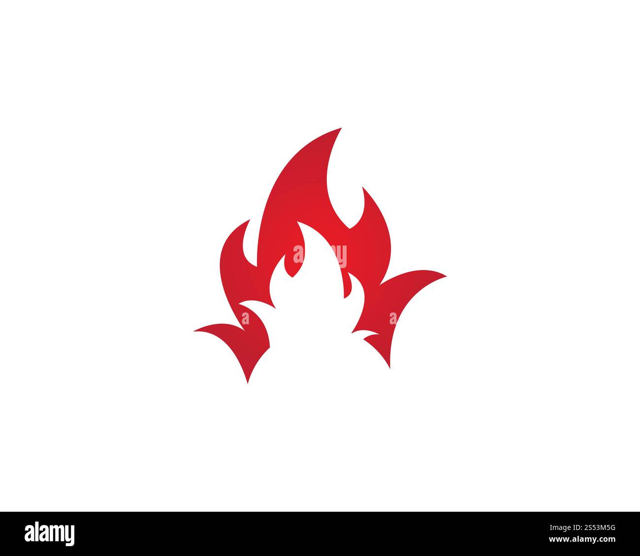 Feuer Flamme Logo Vorlage Vektor Icon Öl-, Gas- und Energiewirtschaft Logokonzept Stockfoto