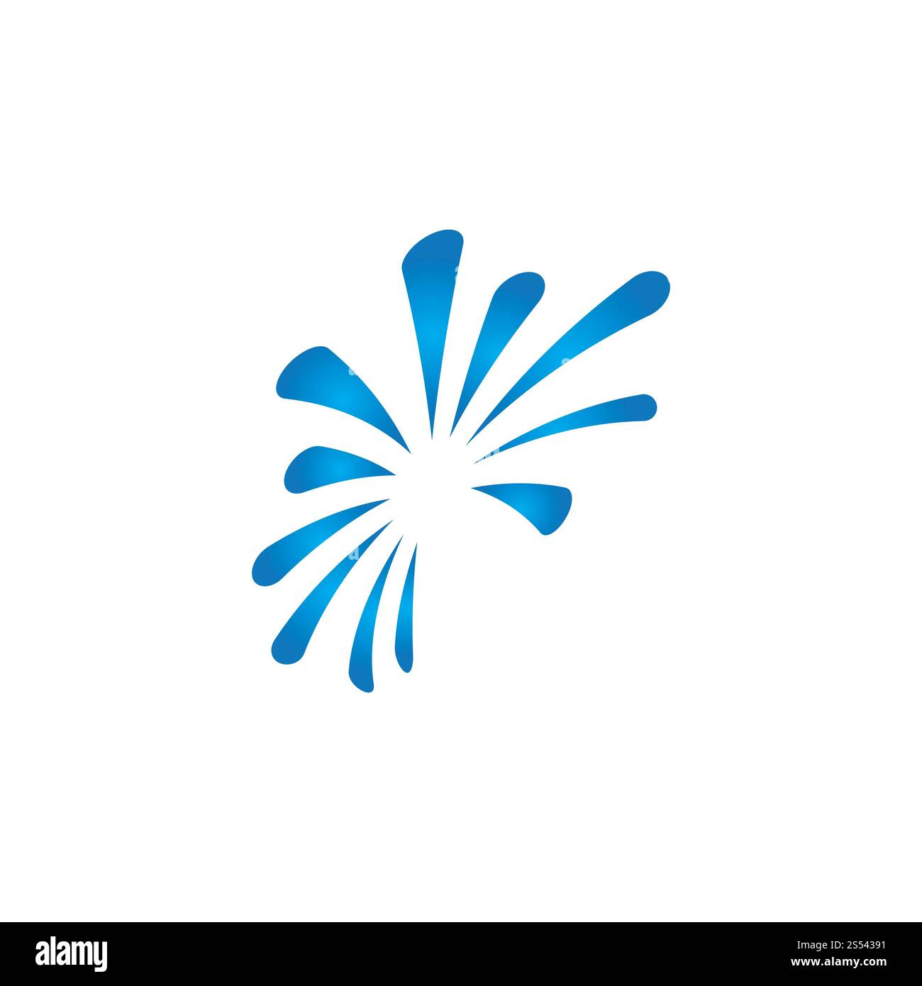 Fireworks Logo Vektor Vorlage Design Stockfoto