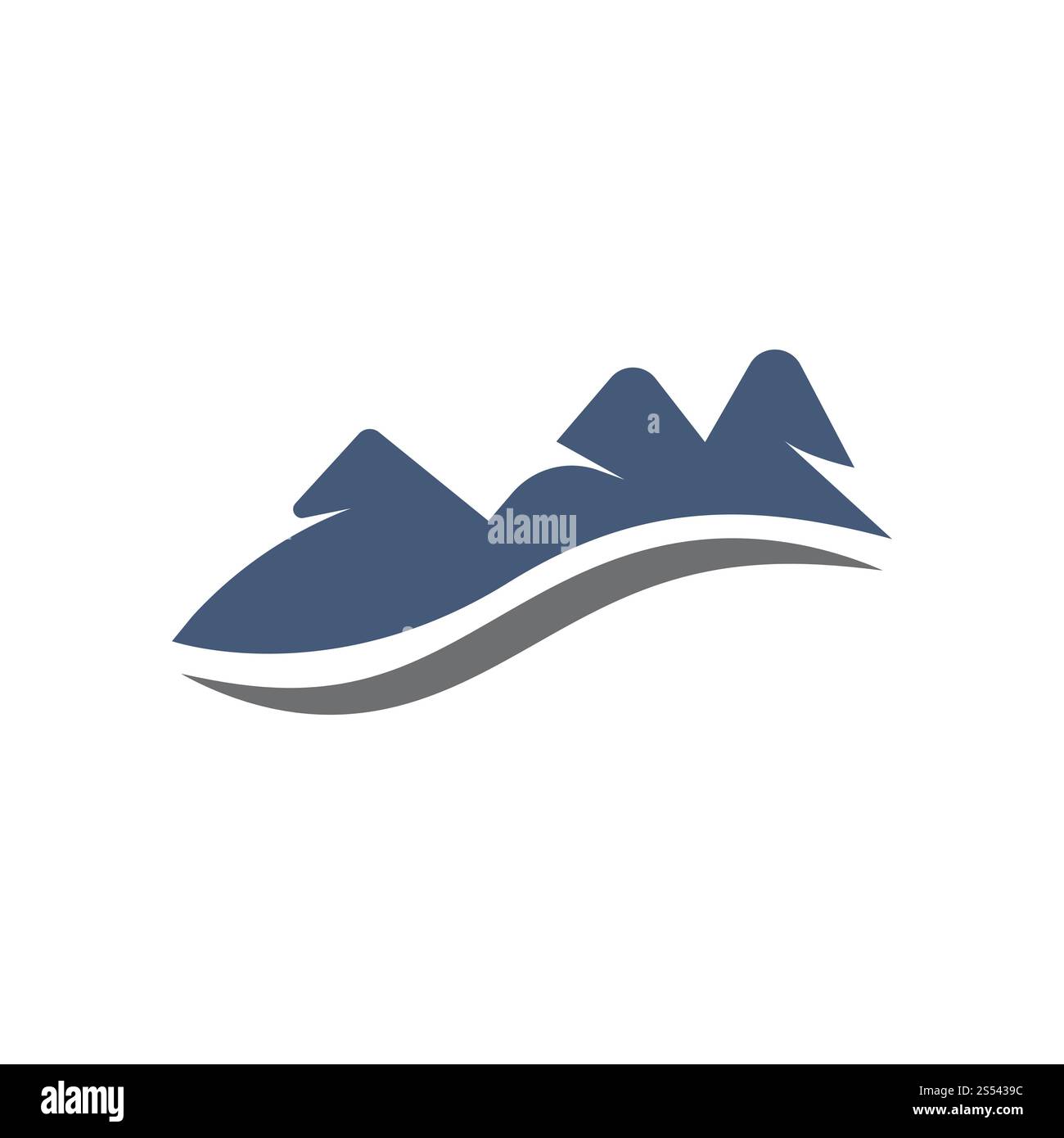 Berge Logo vectorTemplate Illustration Stockfoto