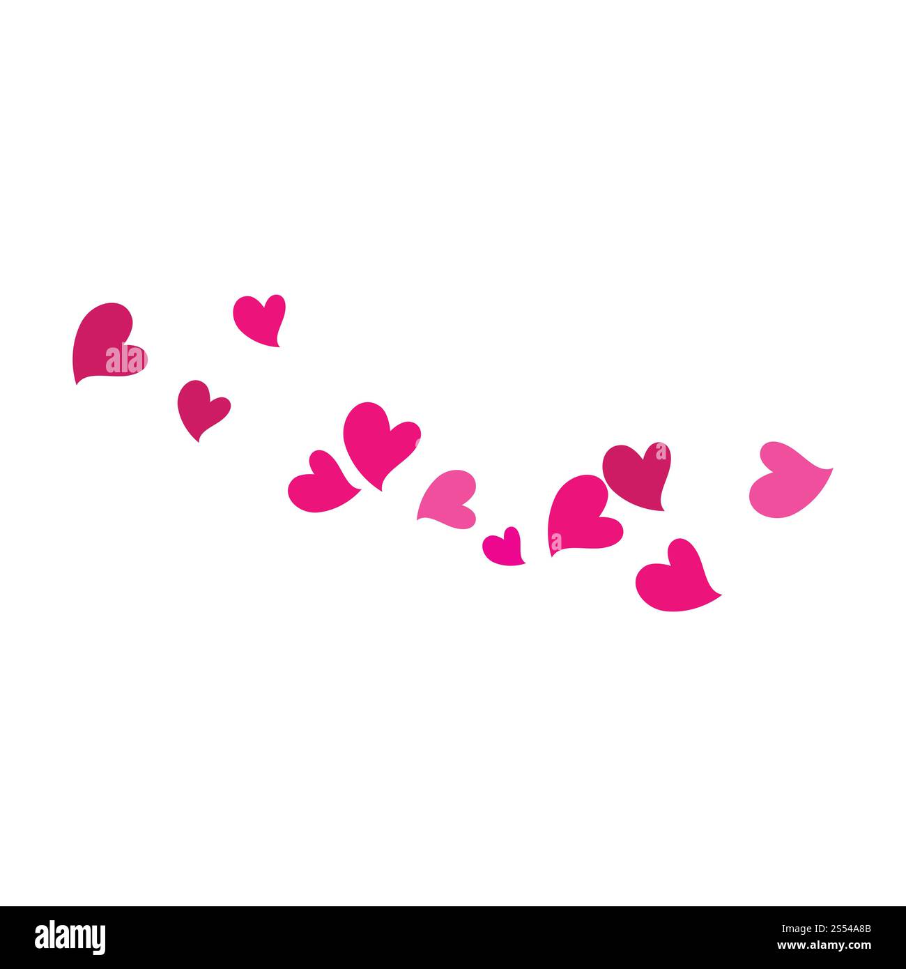 Liebe Backgound Illustration Vektor-Vorlage Stockfoto