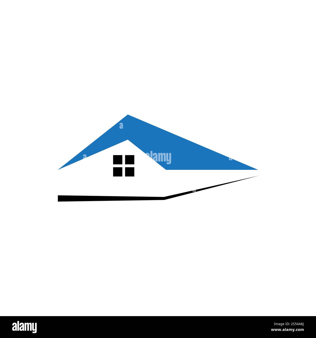 Immobilien, Immobilien und Bau Logo Design Stockfoto