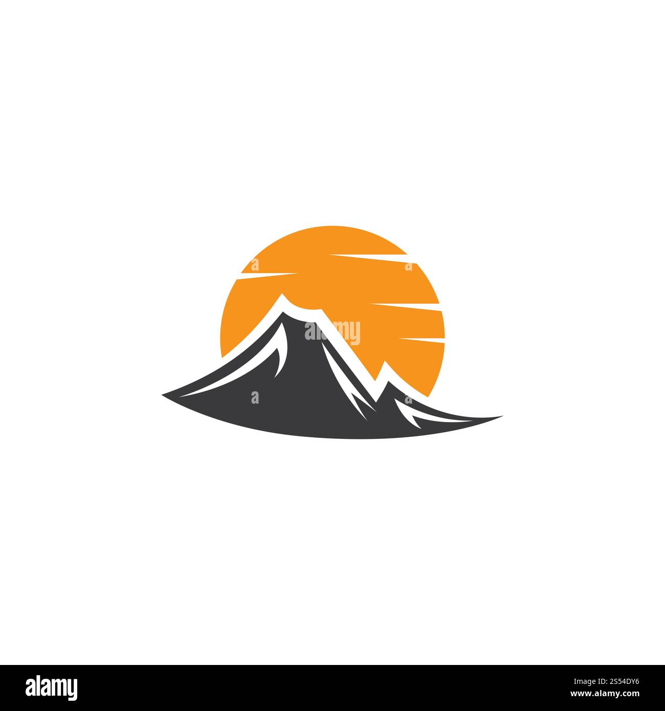 Mountain Logo Business Template Vektor Stockfoto