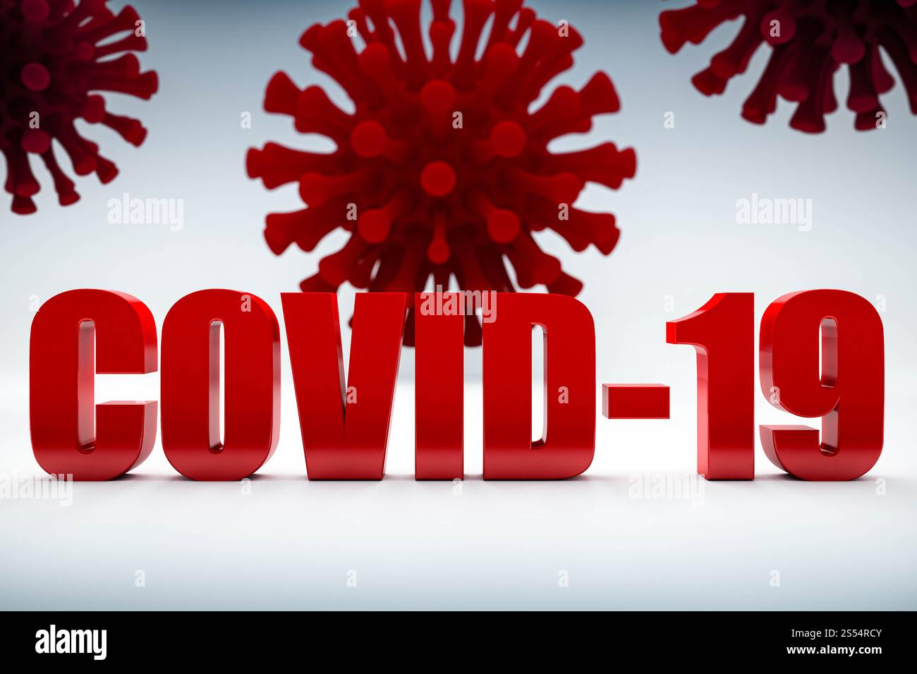 3D-Rendering des Coronavirus MERS-CoV verursacht globale Pandemie von COVID-19. Modell des Coronavirus MERS CoV. Virusepidemie-Hintergrund. 3D-Rendering von Stockfoto