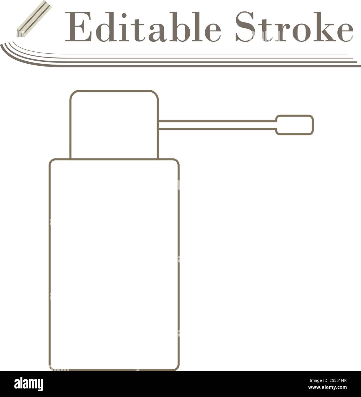 Inhalator Symbol. Editierbare Hub einfaches Design. Vector Illustration. Stock Vektor