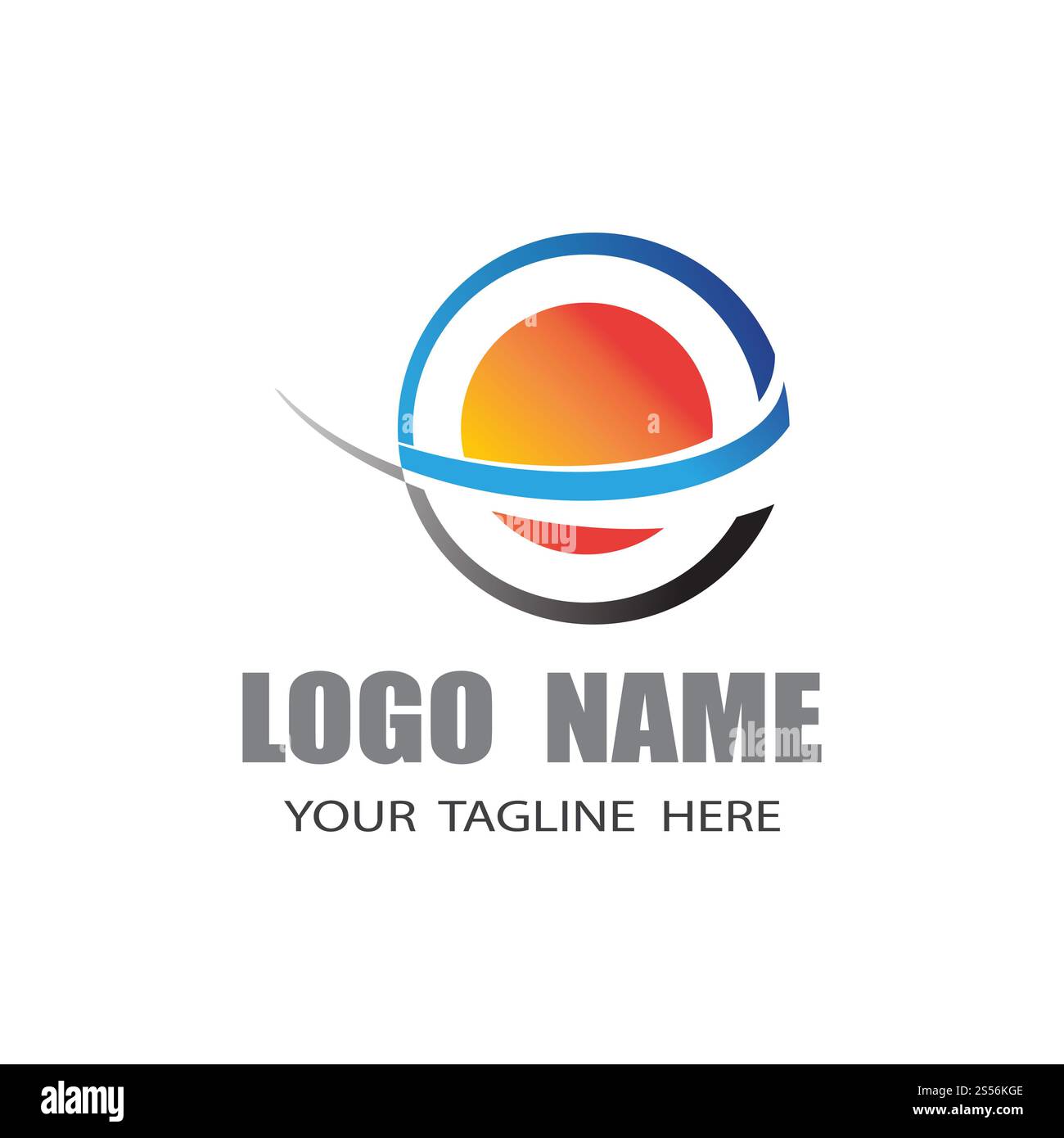 Schnellere Logo-Vorlage Vektorsymbolcharakter Stockfoto