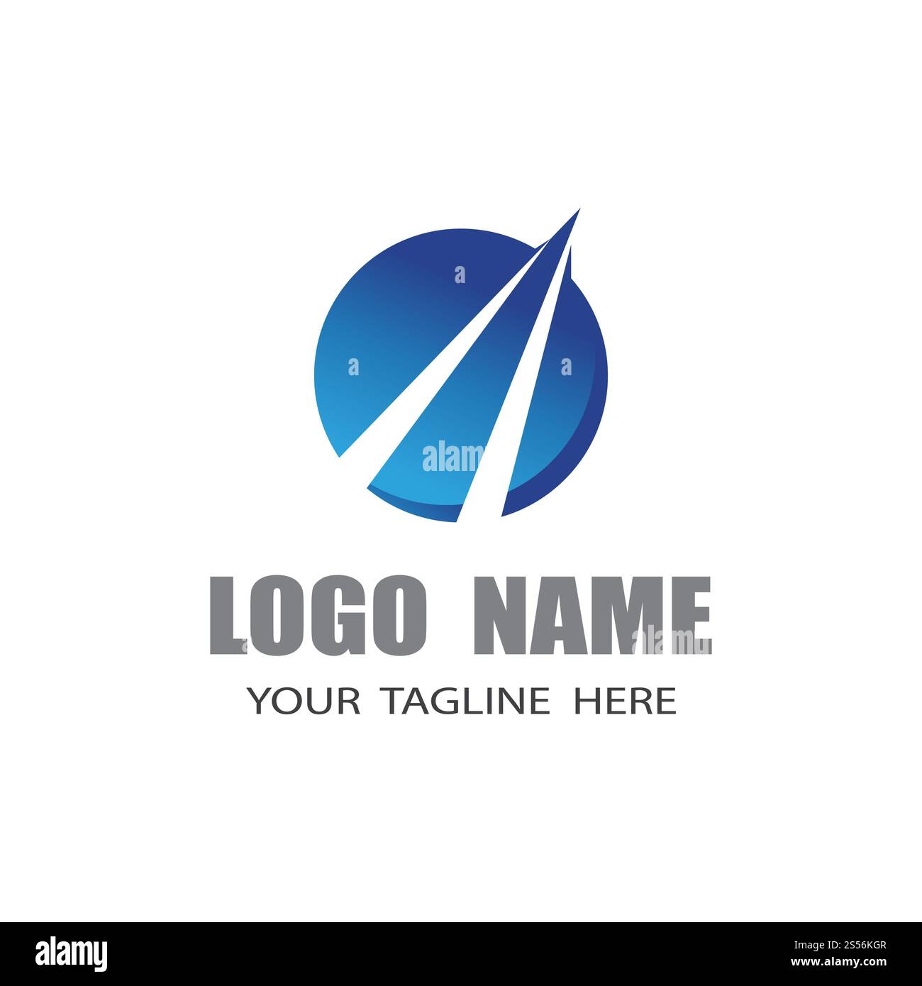Schnellere Logo-Vorlage Vektorsymbolcharakter Stockfoto