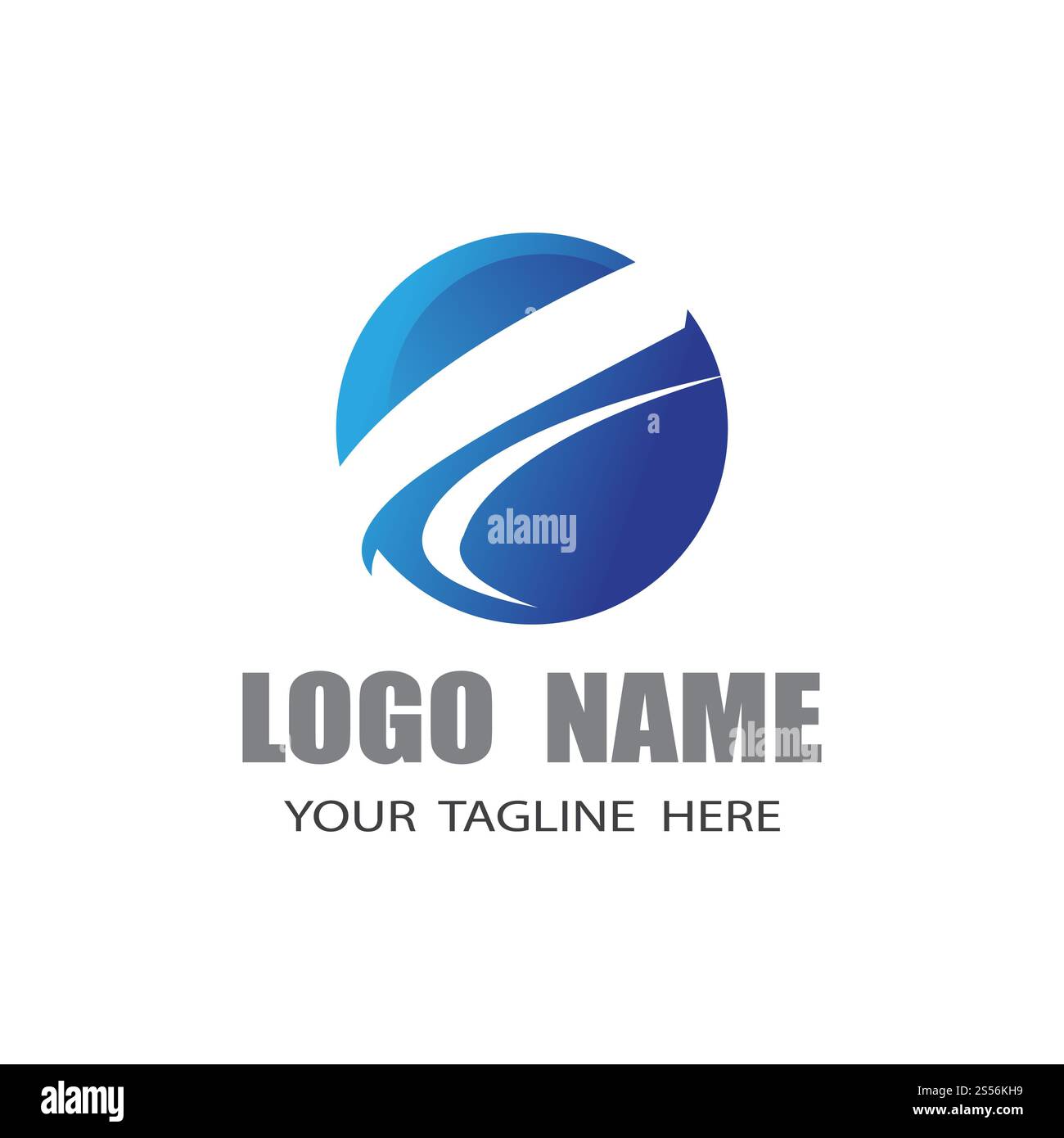 Schnellere Logo-Vorlage Vektorsymbolcharakter Stockfoto