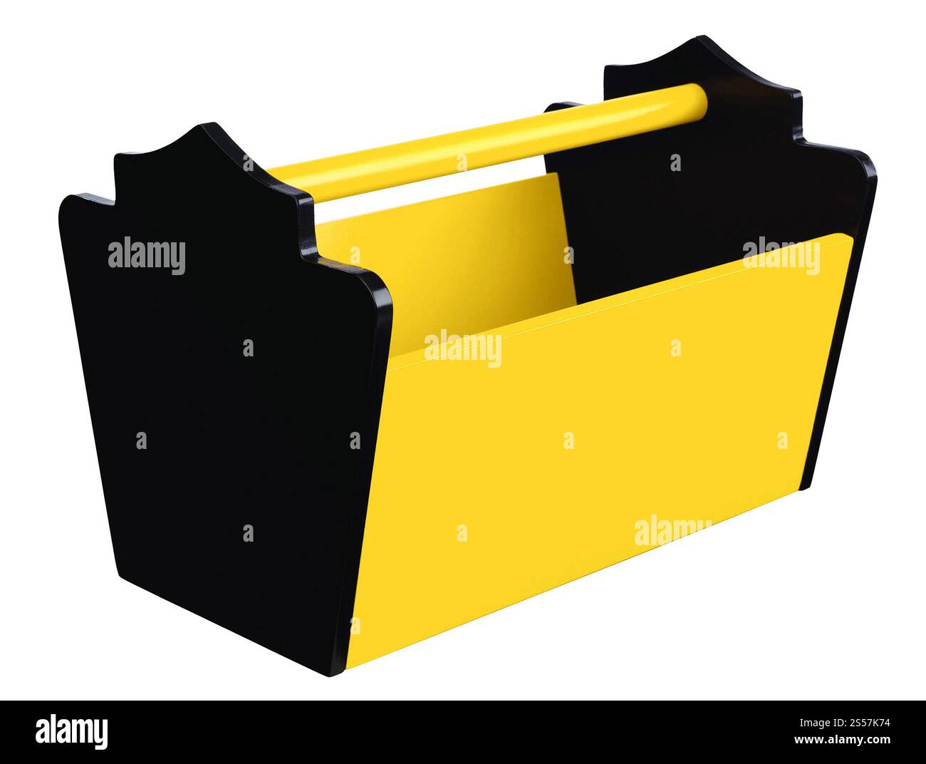 Werkzeugkasten isoliert auf weißem Hintergrund. Werkzeugkasten isoliert auf weiß Stockfoto