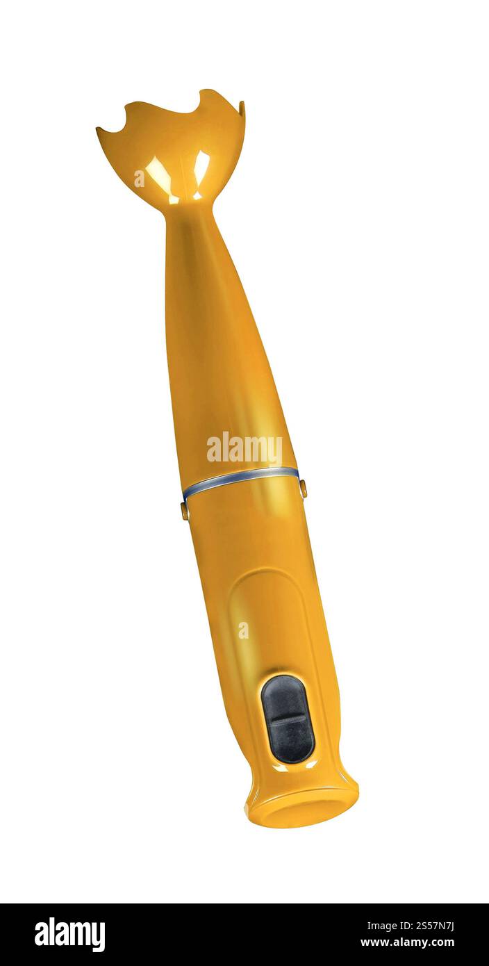 Stabmixer isoliert auf weißem Hintergrund. Stabmixer isoliert Stockfoto