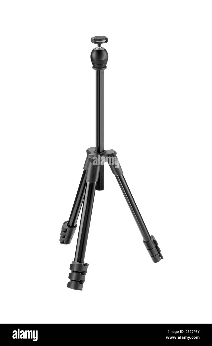 Fotostativ isoliert auf weiß. Fotostativ isoliert Stockfoto