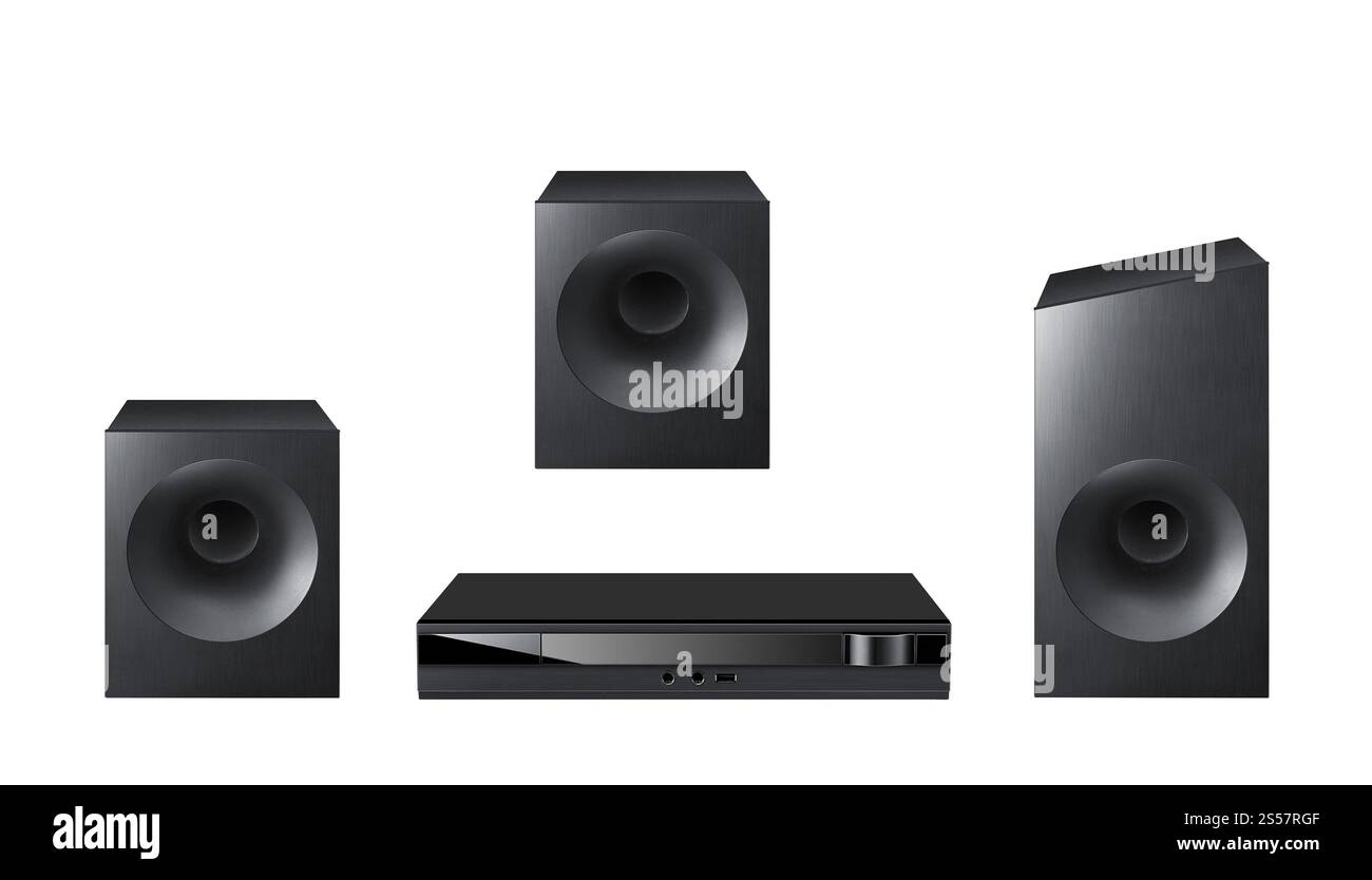 Akustisch isoliert auf weißem Hintergrund. Akustisch isoliert auf weiß Stockfoto