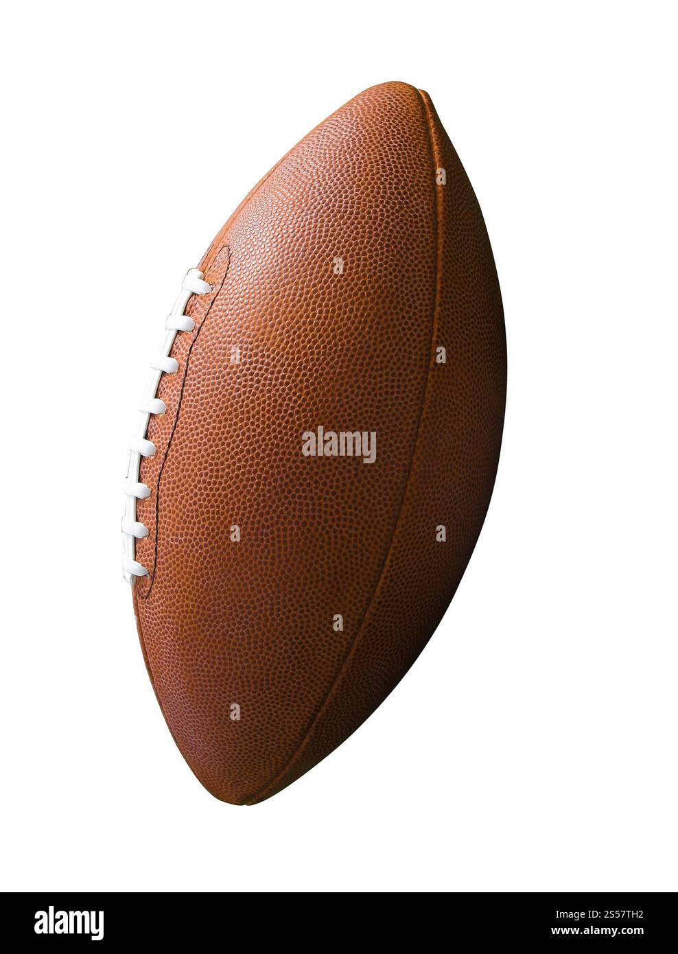 Rugbyball isoliert auf weiß. Rugbyball isoliert Stockfoto