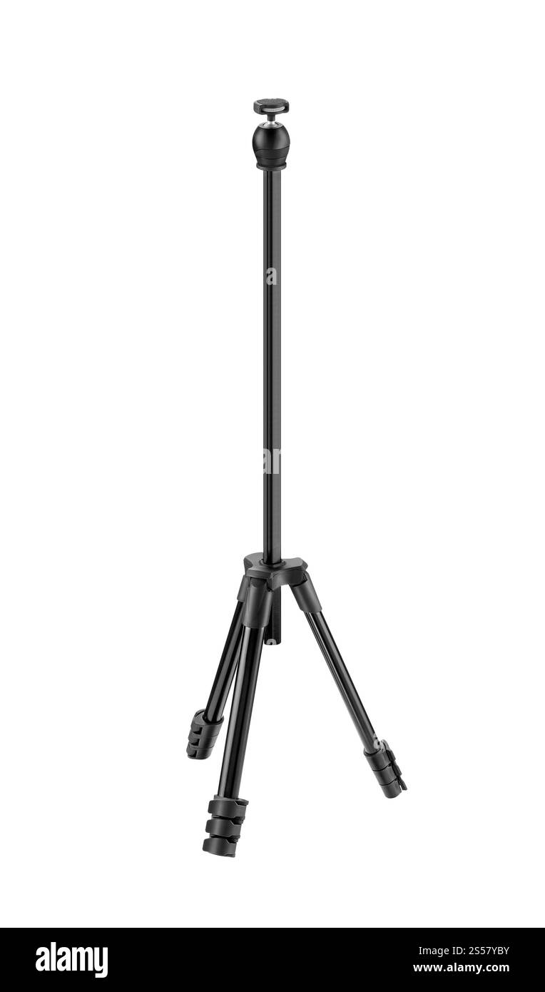 Fotostativ isoliert auf weiß Stockfoto