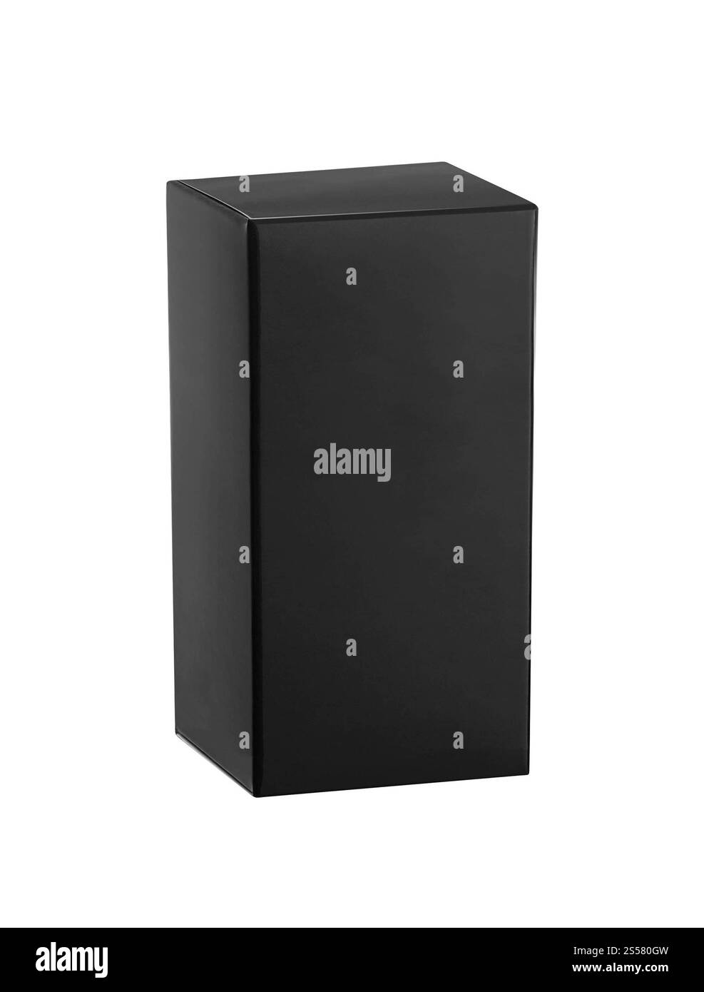 Black Box isoliert auf weißem Hintergrund. Blackbox isoliert Stockfoto