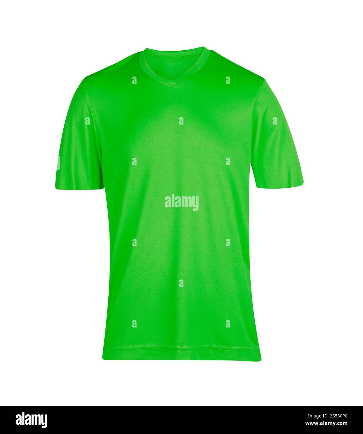 T-Shirt isoliert auf weißem Hintergrund Stockfoto