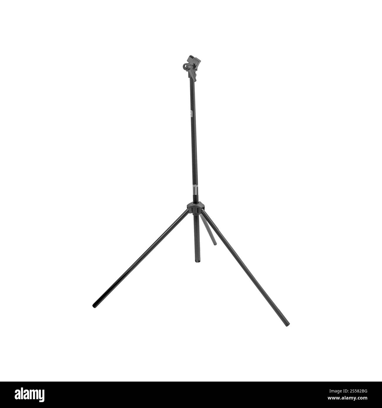 Fotostativ isoliert auf weißem Hintergrund. Fotostativ isoliert Stockfoto