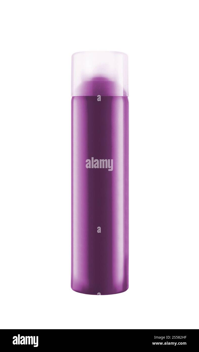 Sprühdose isoliert auf weißem Hintergrund. Sprühdose isoliert Stockfoto