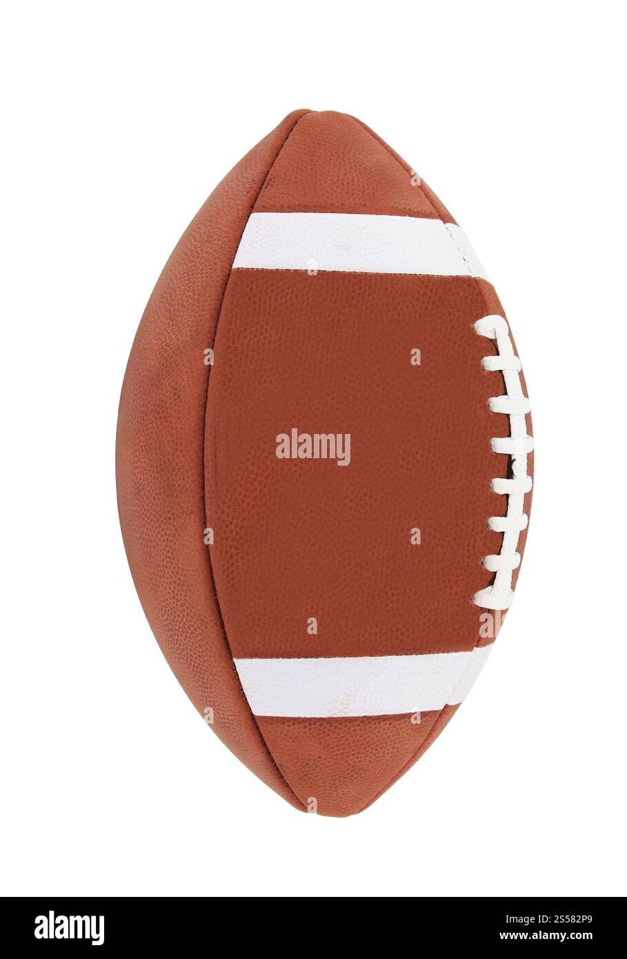Fußball isoliert auf weißem Hintergrund. Fußball isoliert Stockfoto