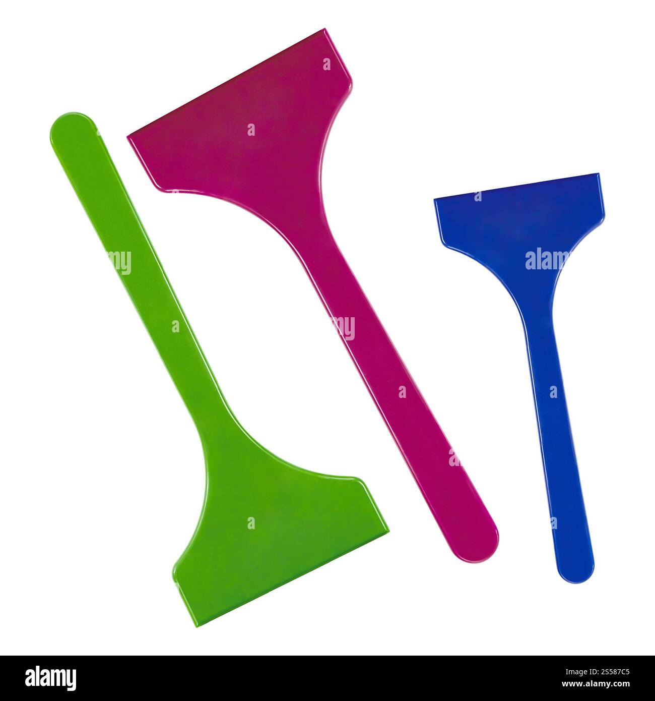 Autobürste isoliert auf weiß Stockfoto