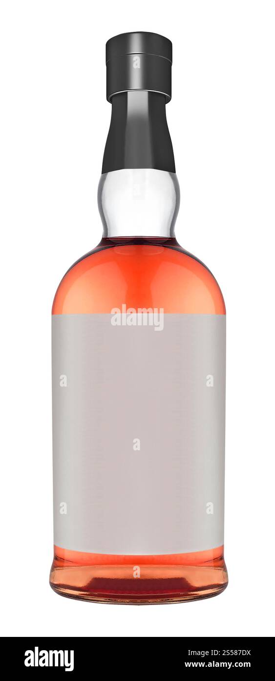 Volle Whiskyflasche Stockfoto