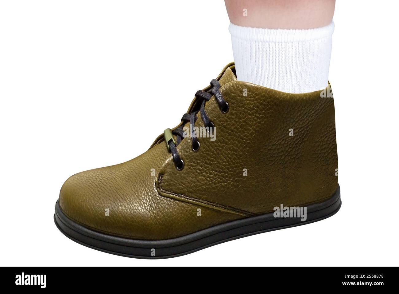 schuh isoliert auf weißem Hintergrund. Stockfoto
