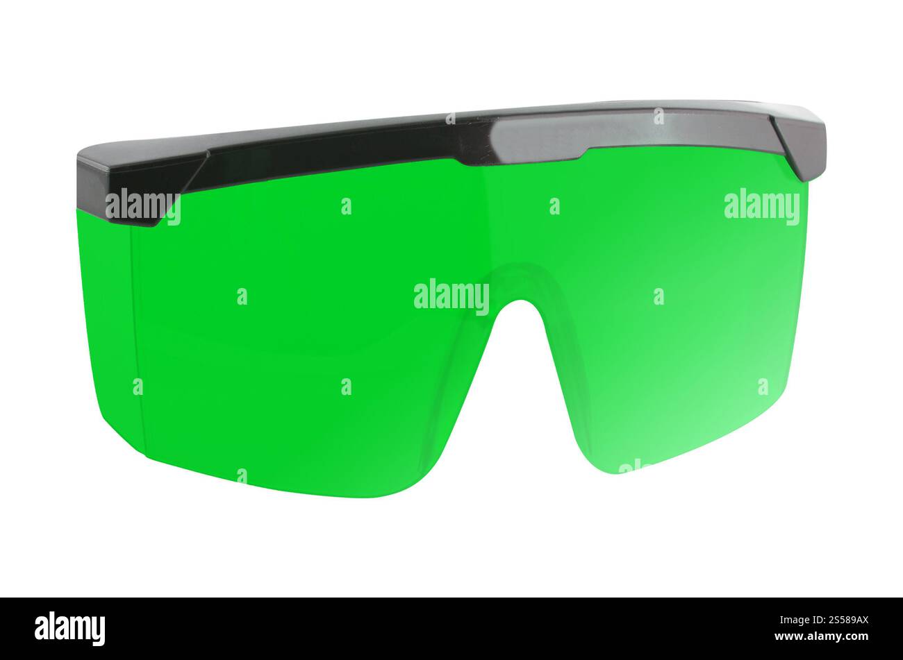Schutzbrille, isoliert auf weißem Hintergrund Stockfoto