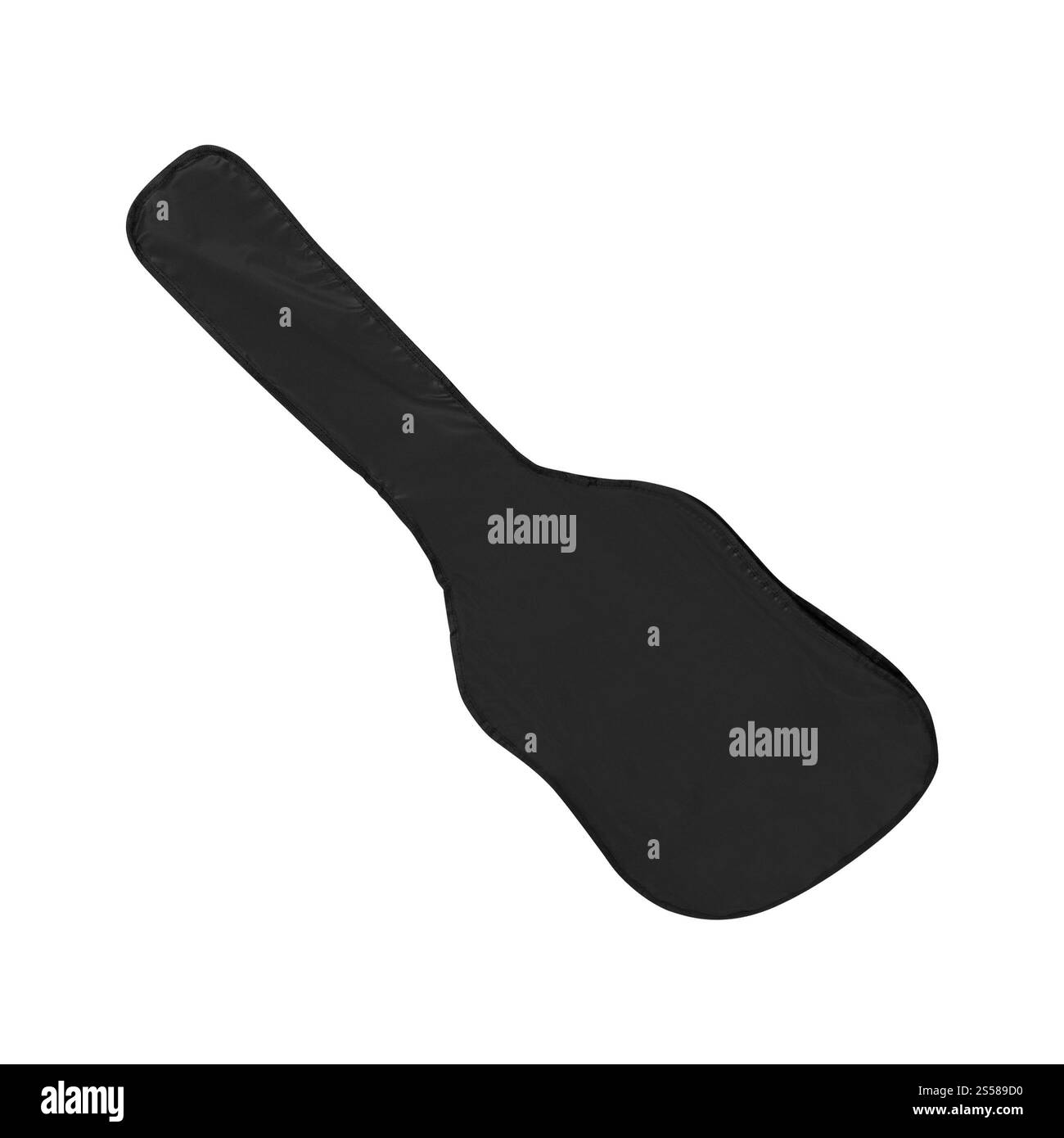 Gitarrengehäuse isoliert auf weiß Stockfoto