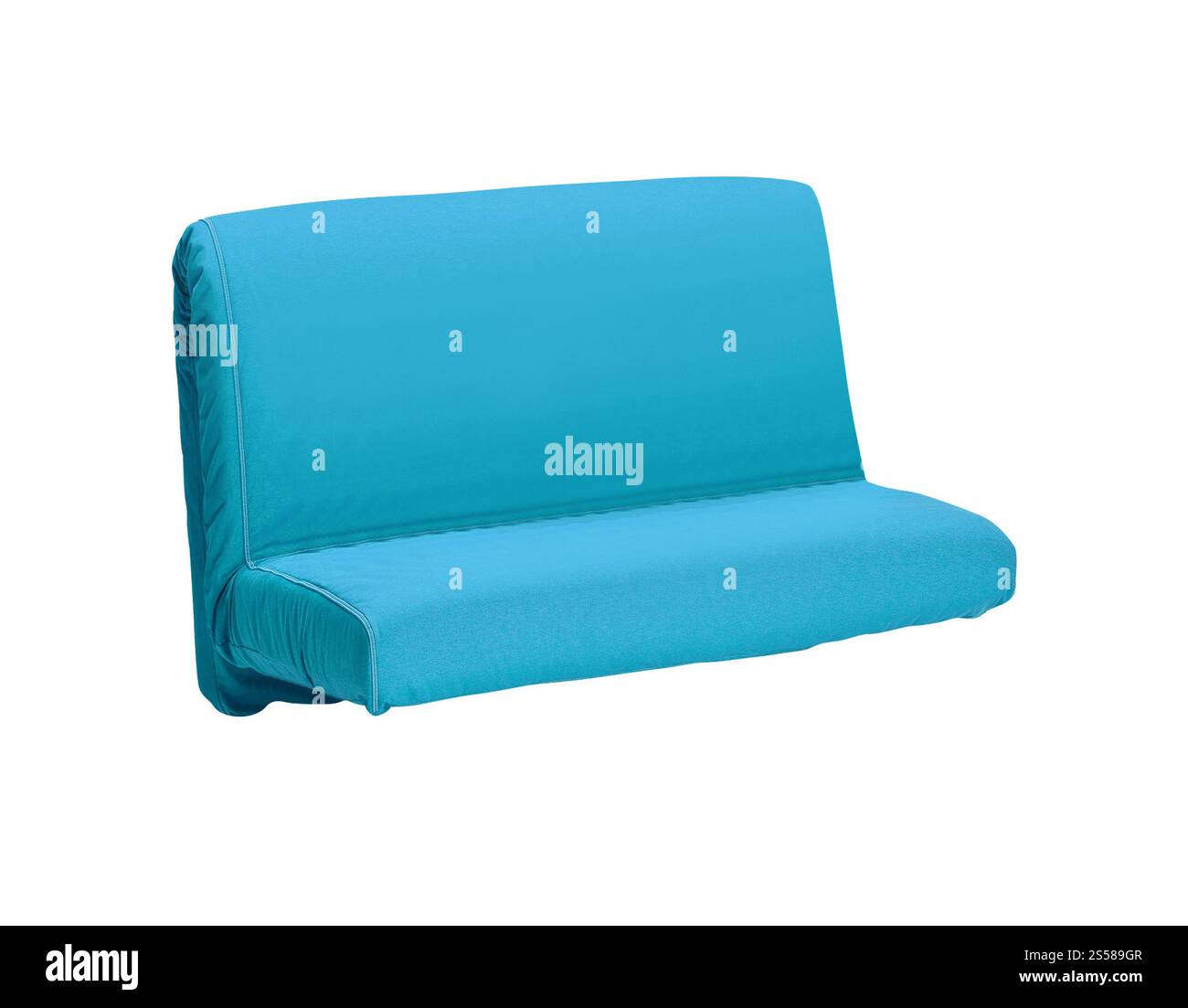 Sofa zum Sitzen oder Entspannen auf weißem Hintergrund Stockfoto