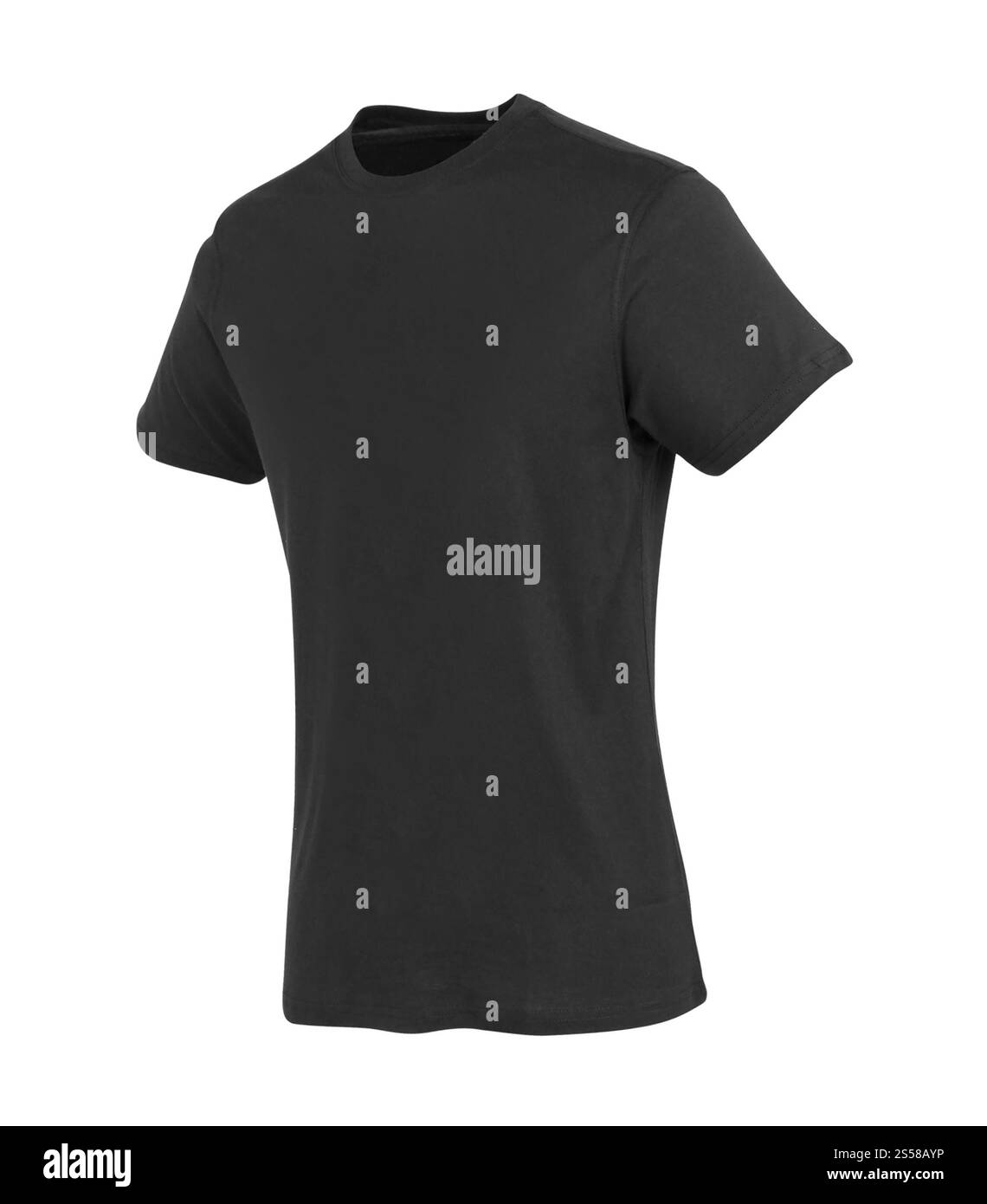 Herren-T-Shirt isoliert Stockfoto