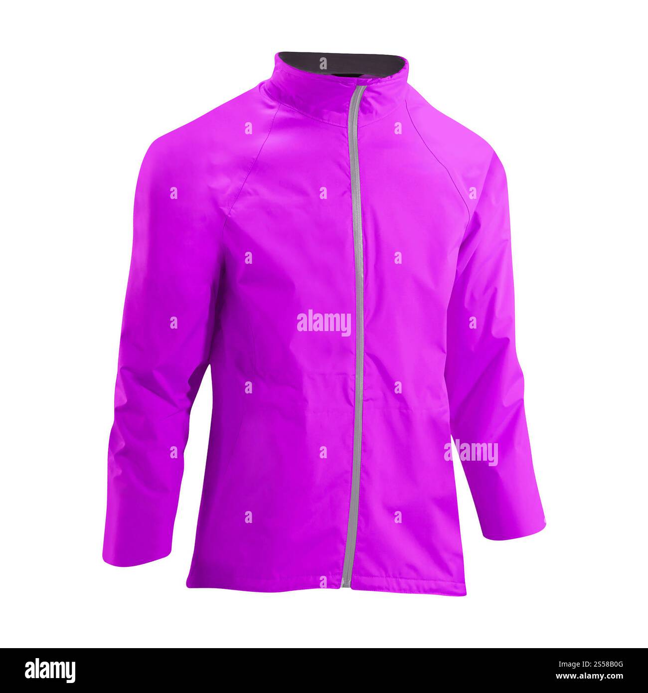 Männlicher Mantel isoliert auf weiß Stockfoto