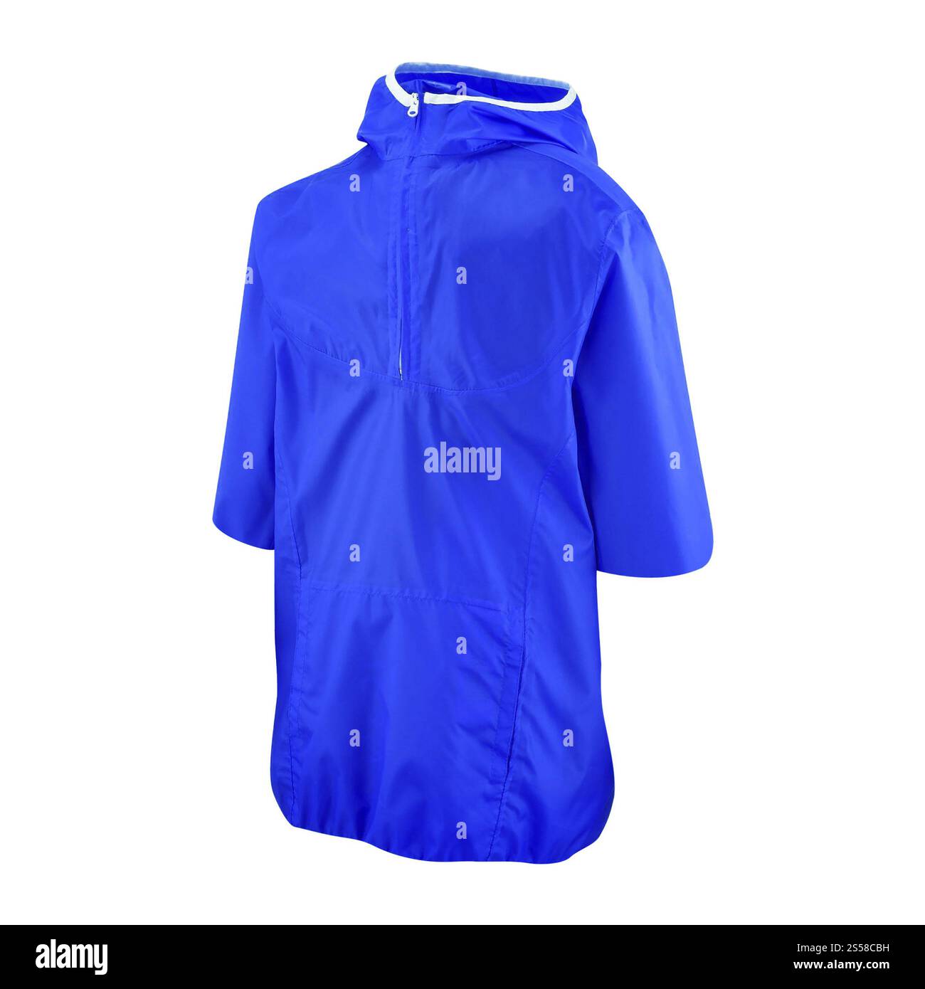 Blaue Jacke isoliert Stockfoto