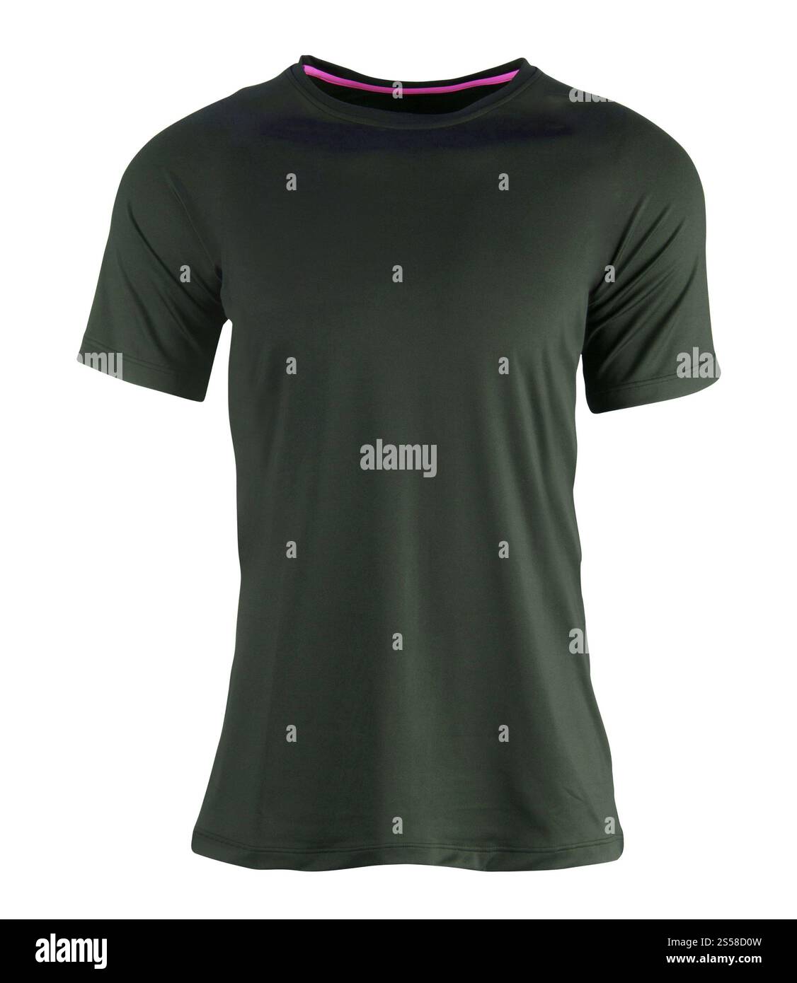 Schwarzes Baumwoll-T-Shirt Stockfoto