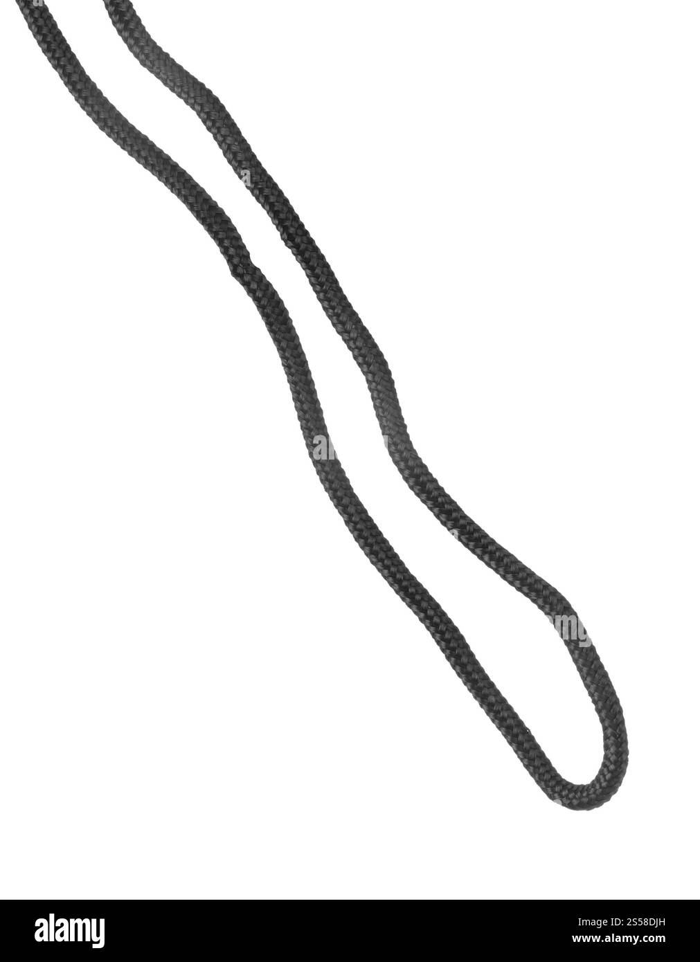 Seil isoliert auf weißem Hintergrund Stockfoto