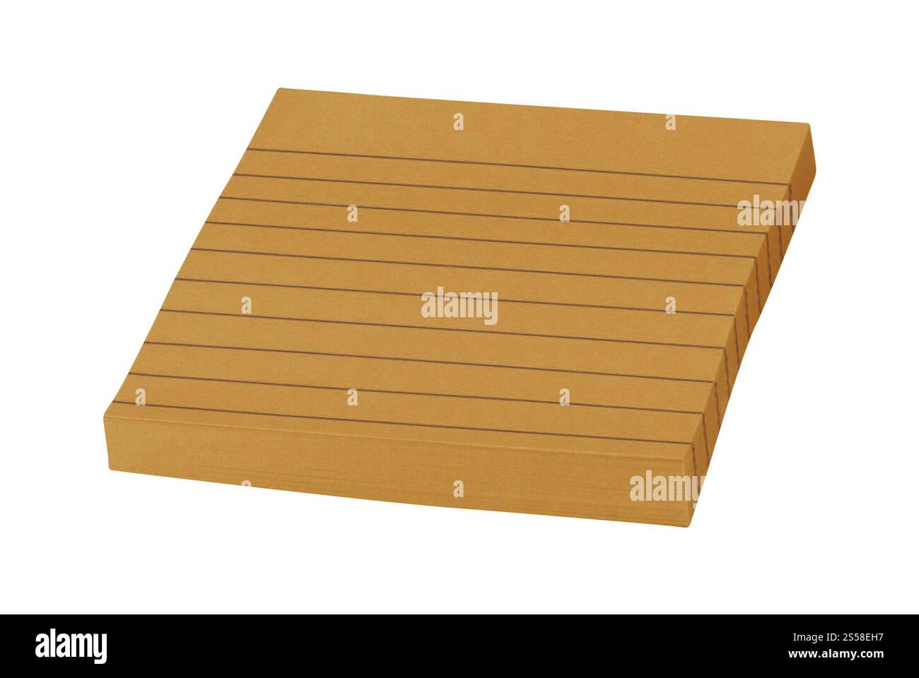 Leere Haftnotiz isoliert Stockfoto