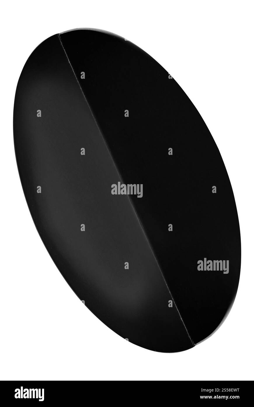 Rugbyball isoliert Stockfoto