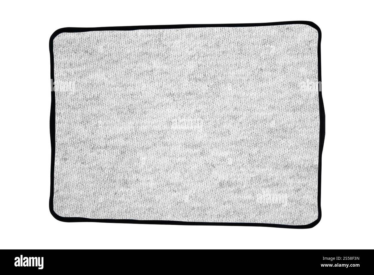 Weiße Tuchfolie isoliert Stockfoto