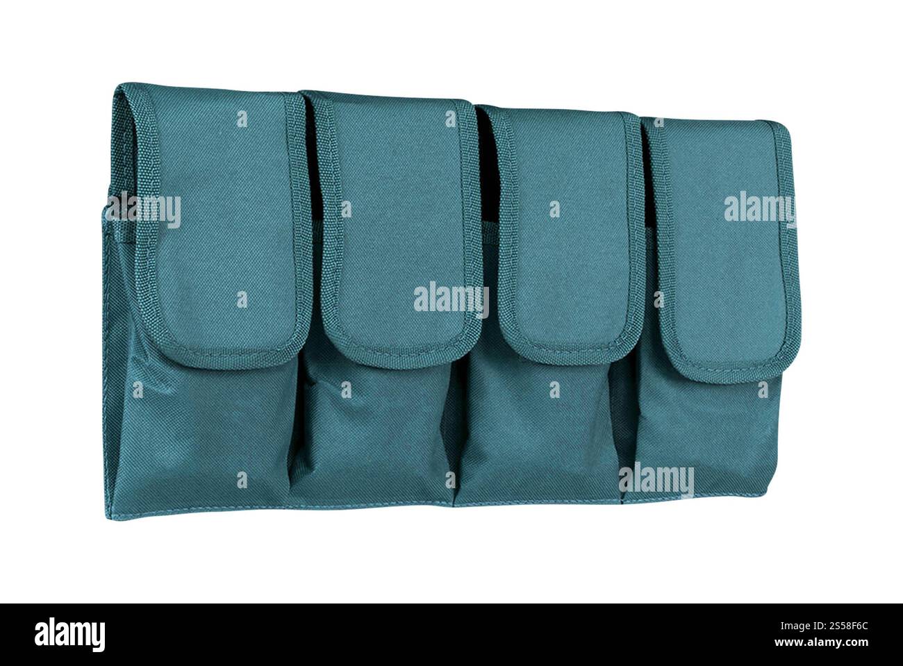 Beutel für Geräte, die auf weiß isoliert sind Stockfoto