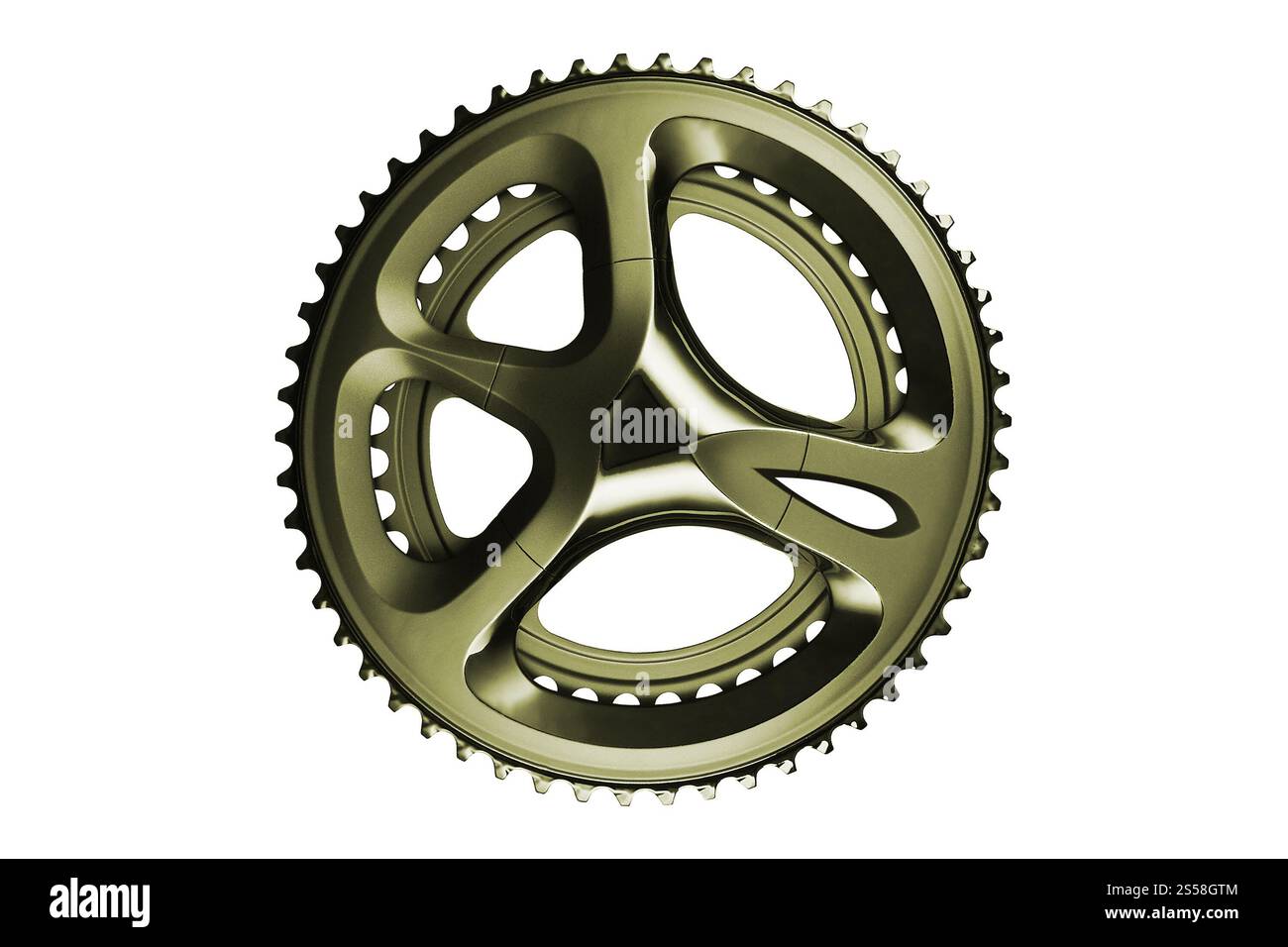 Kettenrad isoliert auf weiß Stockfoto