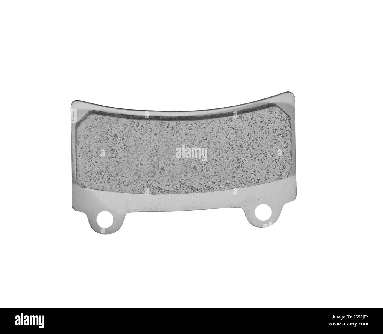 Bremsbeläge auf weißem Hintergrund. Bremsbeläge auf weiß Stockfoto