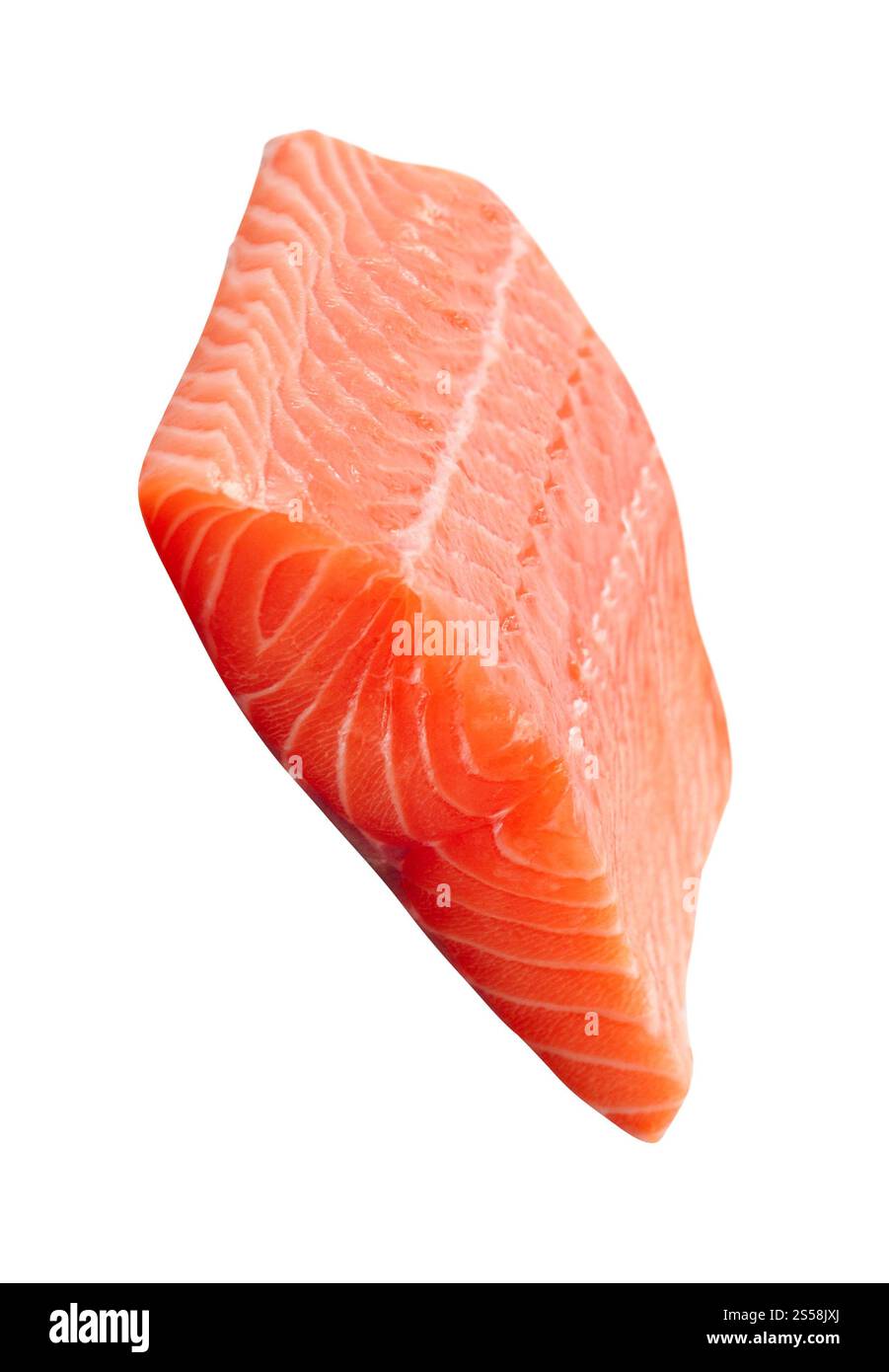 Frisches rotes Fischfilet isoliert. Frisches rotes Fischfilet Stockfoto