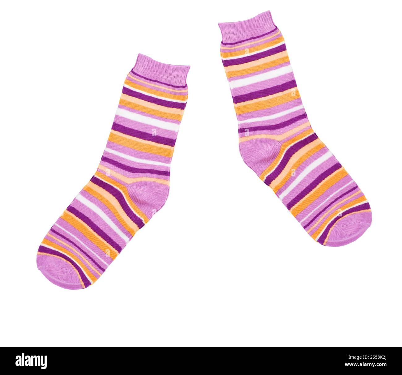 Socken isoliert auf weißem Hintergrund. Socken isoliert Stockfoto
