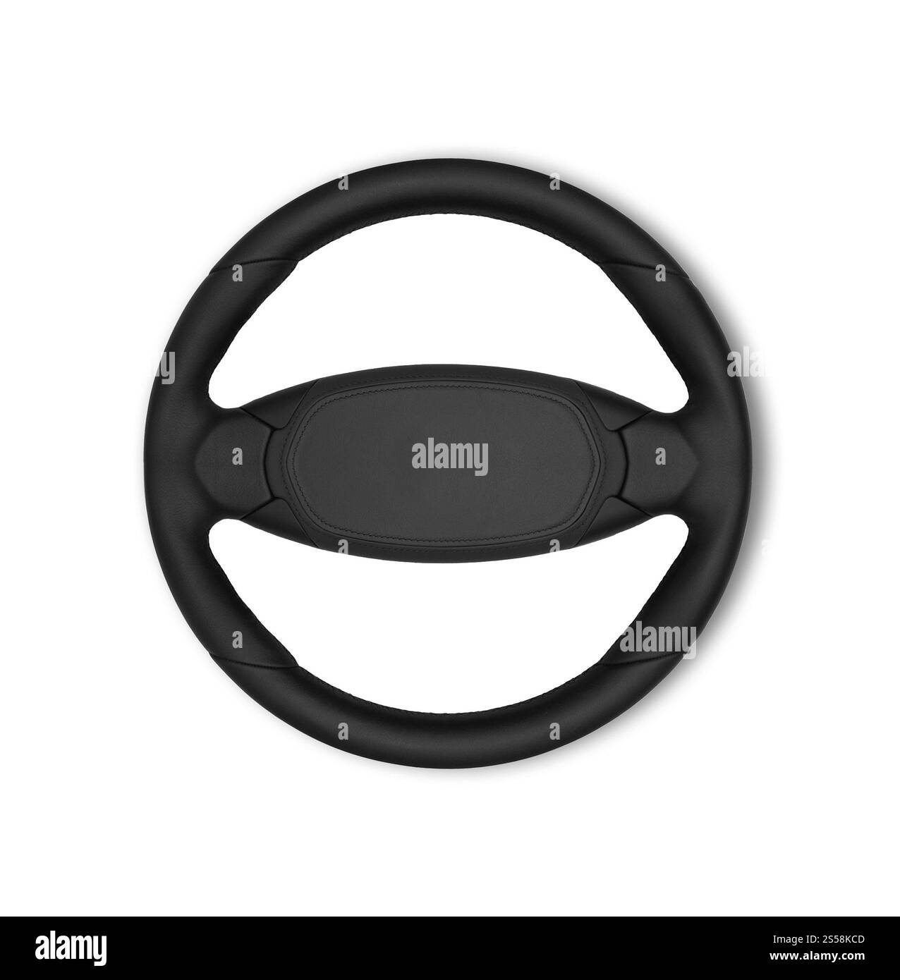 Lenkrad isoliert auf weißem Hintergrund. Lenkrad isoliert Stockfoto