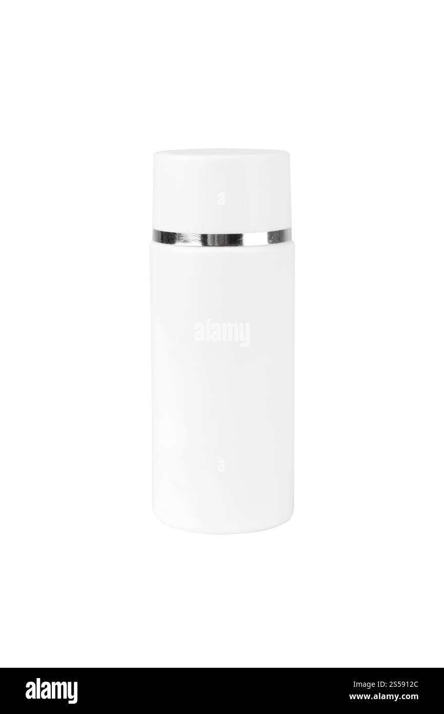 Leere Plastikflasche Auf Weißem Hintergrund. Leere Kunststoffflasche Stockfoto