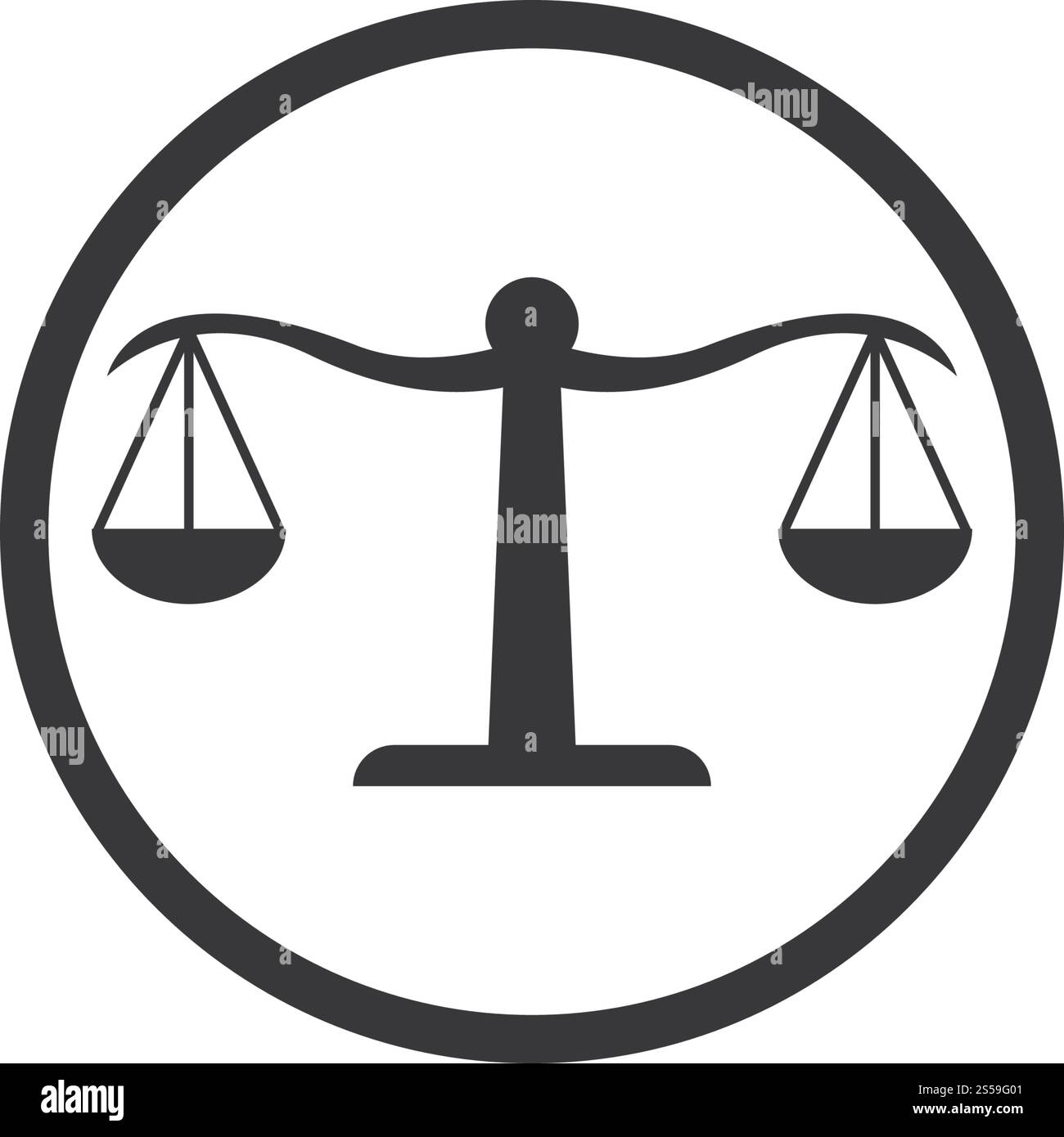 Gesetz logo vector Template Stock Vektor